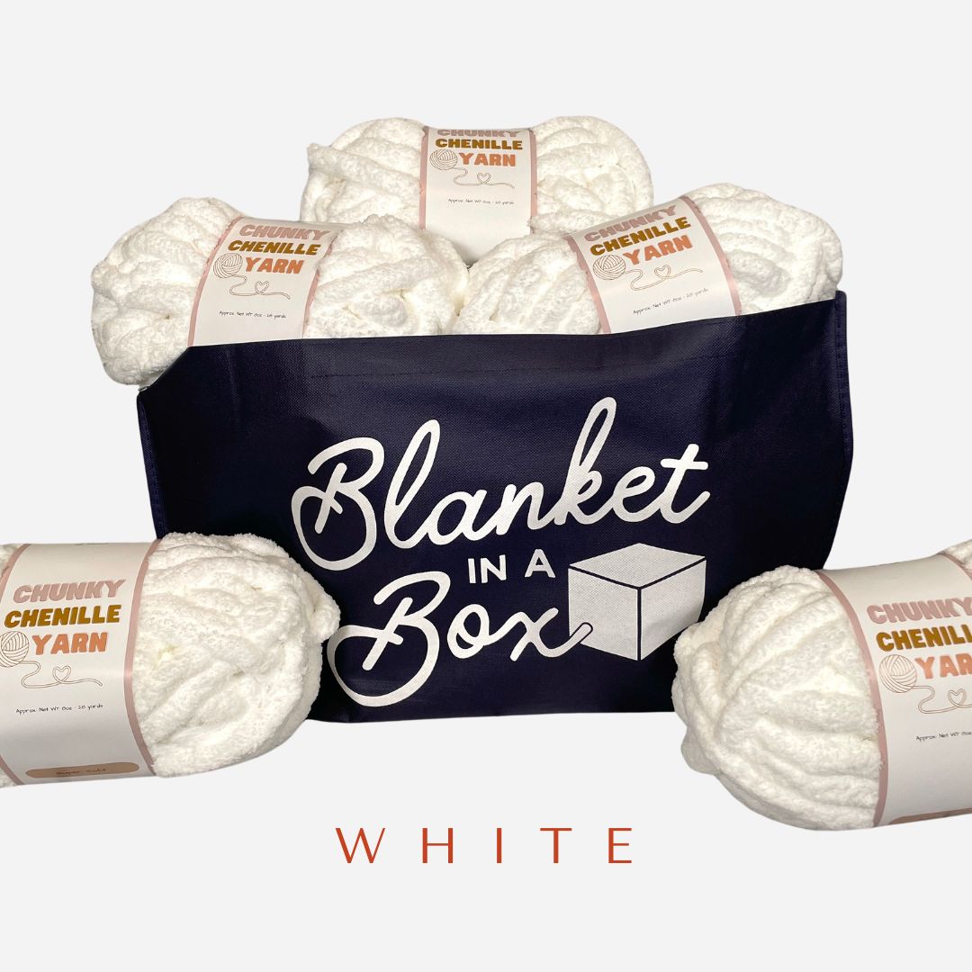 DIY Chunky Knit Blanket Kit - Make Your Own Cozy Blanket