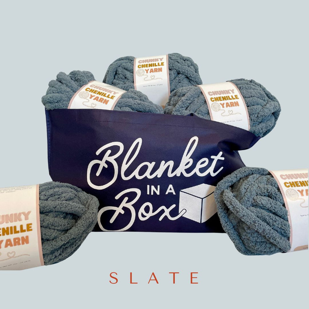 DIY Chunky Knit Blanket Kit - Make Your Own Cozy Blanket