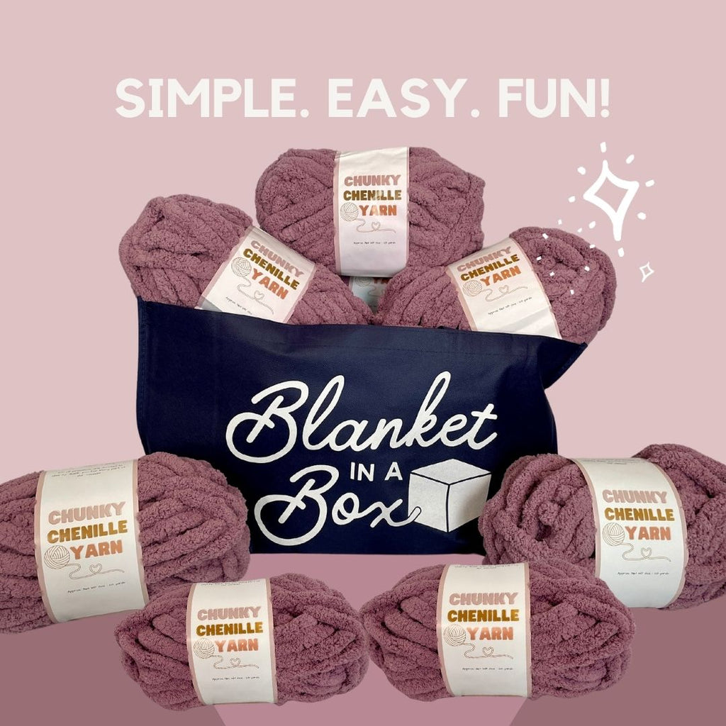 DIY Chunky Knit Blanket Kit - Make Your Own Cozy Blanket