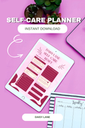 Daisy Lane Self-Care Planner | 5-Page Printable PDF