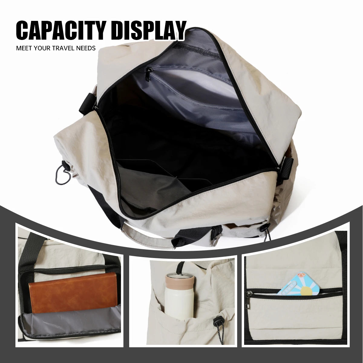 Expandable Travel Weekender Bag | Spacious Overnight Duffel